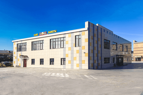 Фасад здания кафе Колобок в Казани