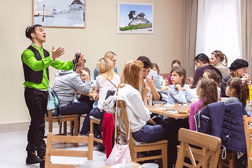 Туристы 31.03.16 в кафе Колобок Казань