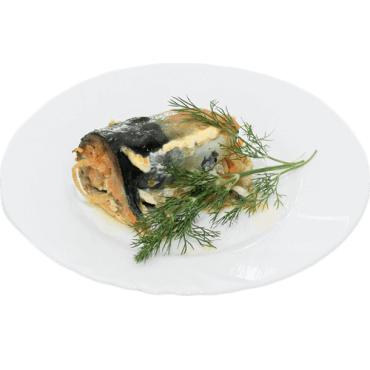 Рыба скумбрия в рулете