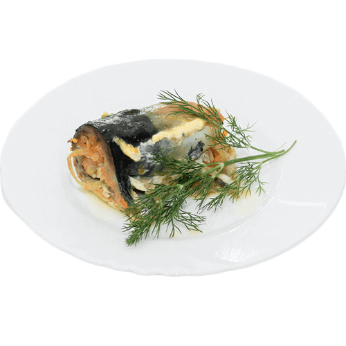 Рыба скумбрия в рулете